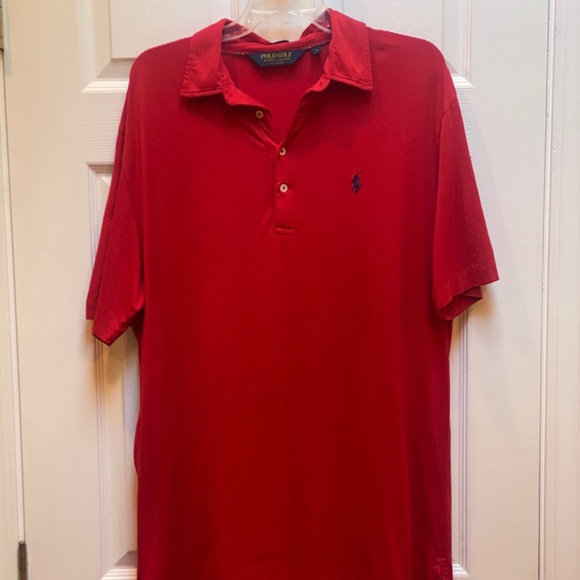 Ralph Lauren Polo Golf Red Polo Shirt. - Picture 1 of 4